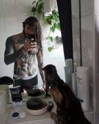 Fresh Outta The Shower + Fur Baby