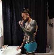 Don't Mind Me.. Just Brushing My Teeth 