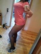 My Morning In Dark Tights For Fitness [F] [Oc]