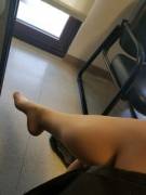 Wife(24F) Wearing Wolford At Work.