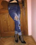 Pantyhose Under Jeans