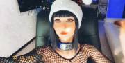 Xxxmas Hinata Hyuga Cosplay Wearing A Fishnet Top