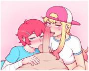 Jamie &Amp;Amp;Amp; Jade Sharing A Cock