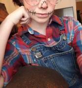 Scarecrow Makeup And Outfit For Work. Whatcha Think Guys?