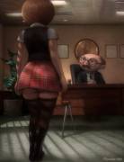 Helen Parr Visits The Principal (Azorador) [The Incredibles]