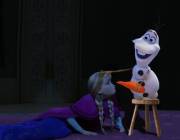 Olaf About To Give Anna A Facial