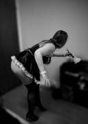 Providing Entertainment While She Does Her Chores