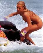 Naked ‘Wave-Runner’ Chick