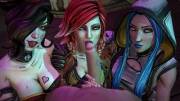 Moxxi, Lilith And Maya Giving A Dick Some Love And Attention (Sfmlover22) [Borderlands]