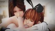 Mai And Kasumi Sharing A Dick (Bewyx) [Dead Or Alive, Fatal Fury, The King Of Fighters]