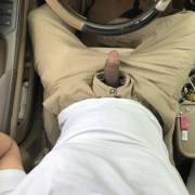 Cock Hanging Out While I Am Driving