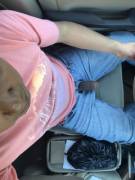 Driving With My Cock Sticking Out.