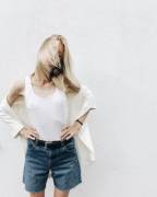 Peeking Through Her Top