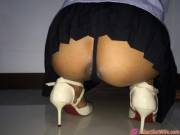 Squatting To Expose Her Butthole