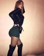 Short Dress And High Boots