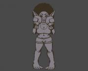 [Oc] Test Sprite Animations For Greta Boxing Match