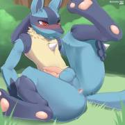 Gay Lucario Boi [M] (Redwolfxiii)