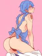 Chrom In A Nude Apron.