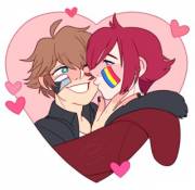 I Got My Oc's Commissioned For Pride Month! (Art By Sunnysheacider On Twitter, Check ...