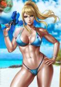 Beachqueen Samus By Dandonfuga