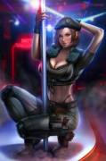 Pole Dancer Jill By Ayyasap