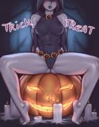 A Little Late But Raven's Definitely A Treat (Asura) [Teen Titans/Dc Comics]