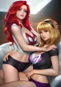 Mary Jane &Amp;Amp;Amp; Gwen (Neoartcore)
