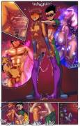 Starfire And Robin [Teen Titans] (From The Comic Barley Eighteen Titans 2 Full Comic ...