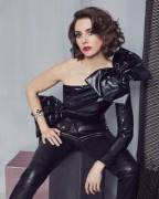 Alison Brie Wearing Leather Pants