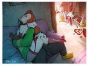 Jessica Rabbit Seeing Hearts For Valentine's Day (Jiangshi) [Who Framed Roger Rabbit]