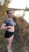 Titty Flash By The River