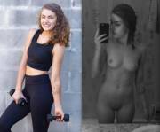 Fitness Chick Clothes On And Off