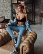 Chilling In Chucks And Denim