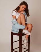 Cute Girl In White Chucks