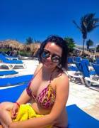 Asian On Vacation With Nice Set Of Tits Under That Bikini