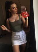 Short Skirt And Nipples Pierced