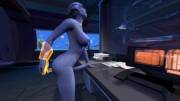 Futa/Shemale Liara Toying With Her Omnitool