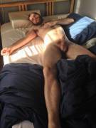 Morning Wood In The Morning Sun. Who Wants To Get In Bed With Me?