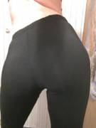 Black Leggings, S[T]Ripey Thong, And Enough Booty To Share