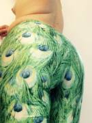 Love My Flashy Peacock Leggings. I Wore Them Out Last Week Though Then I Was Wearing ...