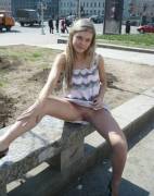 Cute Girl Exposes Her Pussy