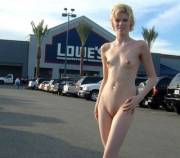 Fully Exposed In A Parking Lot