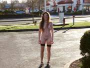 Naked Outside Jack In The Box