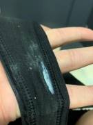 (Gusset Timeline) I Creamed Up This Black, Cotton Victoria Secret Thong Over The ...