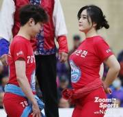 Korean Traditional Wrestler Lee Eunju 이은주 (Girl On The Right)