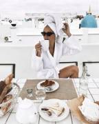 Victoria Tornegren With A Croissant