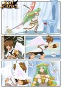 Palutena X Pit Comic By Inusen [Kid Icarus]