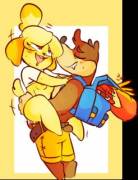 There's Old Friends And New Friends And Even A Bear [Isabelle, Banjo] (Gafagear)