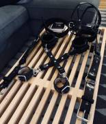 Made Some Cuffs, A Hogtie Clip, Hobble Belts And The Harness Gag That Was Designed ...