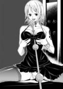 Nami Teasing The Crew With Her Clima-Tact